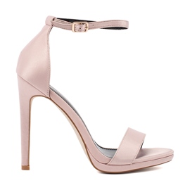 Sandali con tacco alto da donna Shelovet rosa