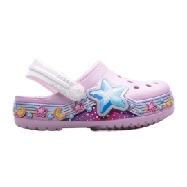 Zoccoli CROCS Fl Star Band Zoccoli Bambini 207075-6GD rosa