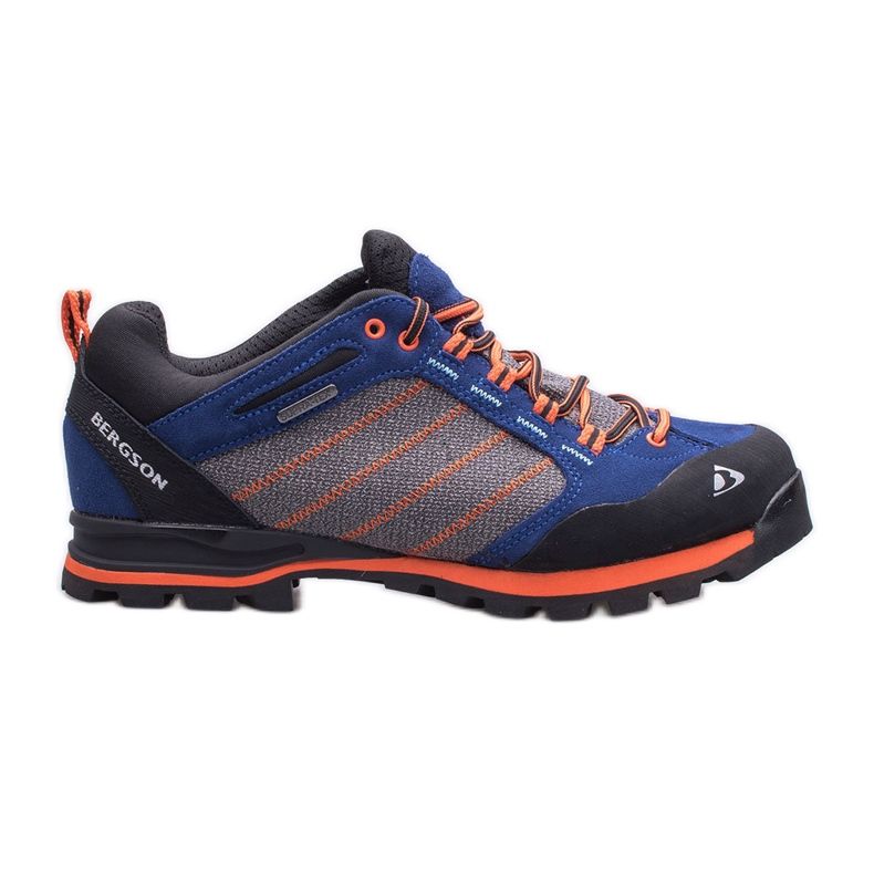 BERGSON Kadam Low Stx scarpe da trekking da donna nero blu arancia