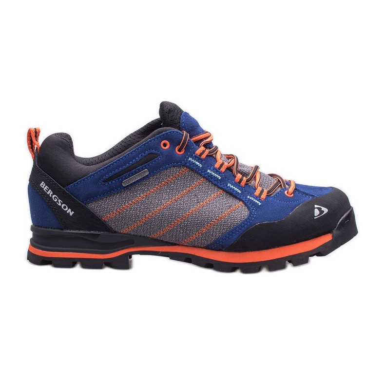 BERGSON Kadam Low Stx scarpe da trekking da uomo nero blu arancia