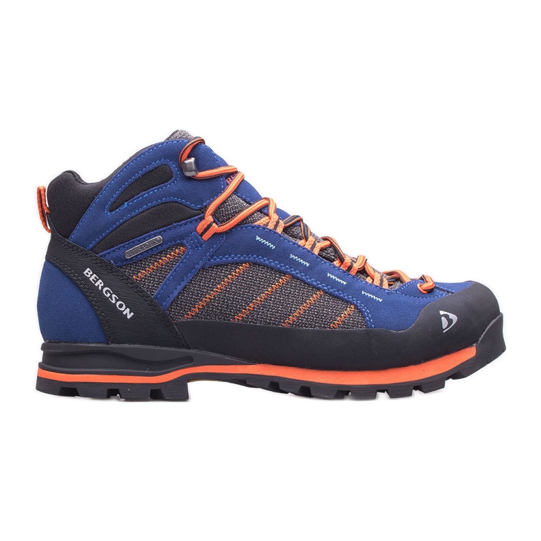 BERGSON Kadam Mid Stx scarpe da trekking da uomo blu arancia