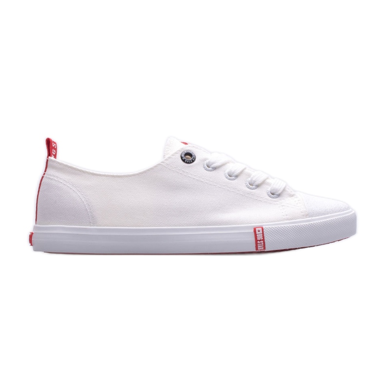 Sneakers da donna Big Star FF274087 bianca rosso