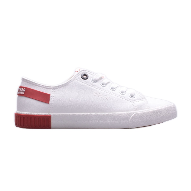 Sneakers da donna Big Star FF274174 bianca rosso