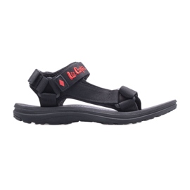 Sandali da uomo Lee Cooper LCW-22-34-0945M nero rosso