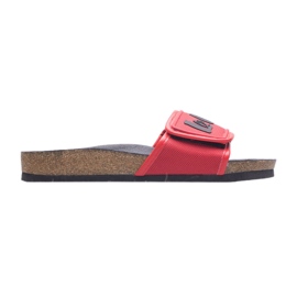 Pantofole da donna Lee Cooper LCW-22-35-1188L nero rosso