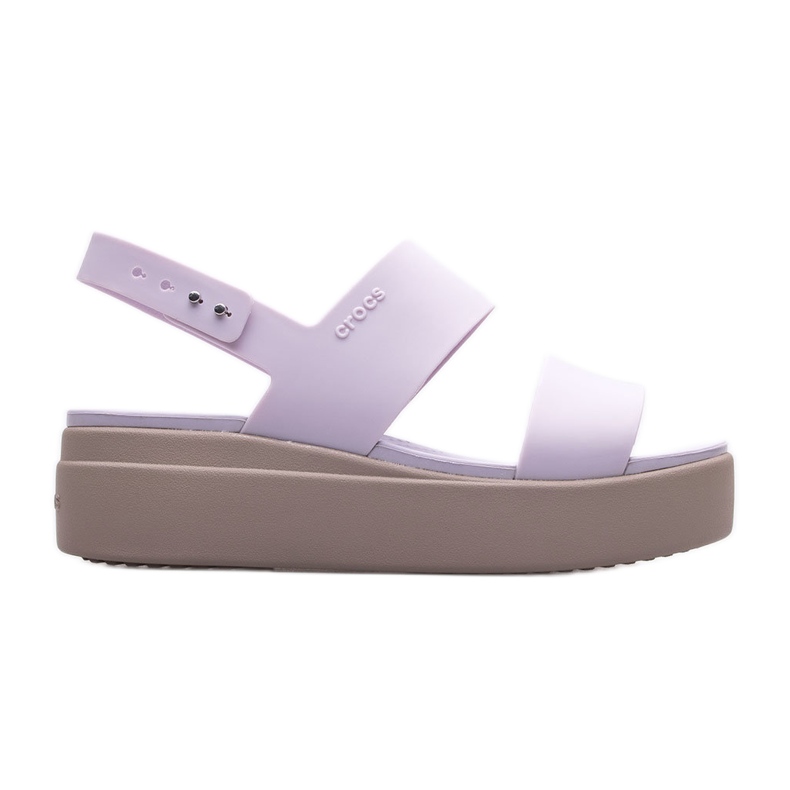 Sandali con zeppa bassi Crocs Brooklyn 206453-5PV viola