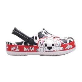 Zoccoli per bambini CROCS 101 Dalmatians Kids Clog 207483-100 bianco nero
