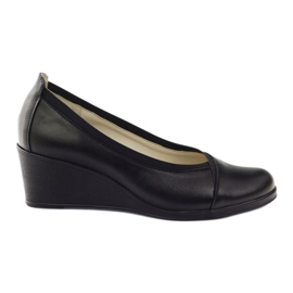 Gregors Gregor Pompe in pelle Donne Koturno 624 Nero