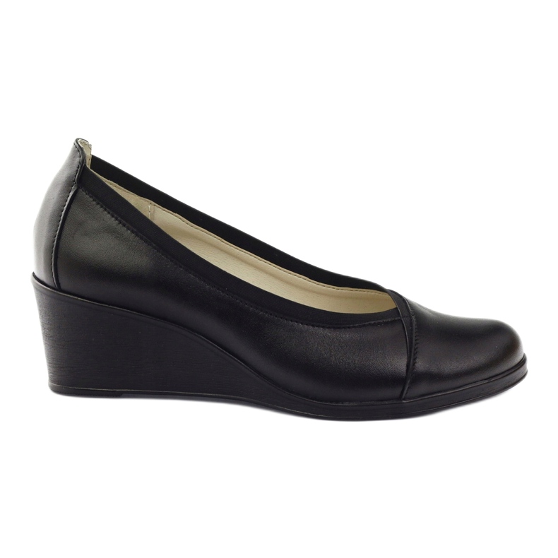 Gregors Gregor Pompe in pelle Donne Koturno 624 Nero