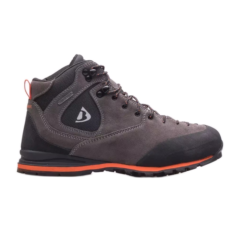 Scarpe da trekking da uomo BERGSON Castor Mid Stx 3.0 marrone grigio
