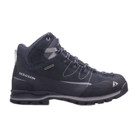 BERGSON Tahat Mid Stx scarpe da trekking da uomo blu navy/nere