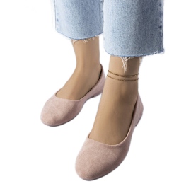 Ballerine rosa con plantare in pelle di Lespérance