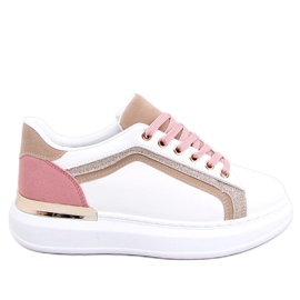 BM Brengle Sneakers bianche da donna bianco rosa multicolore