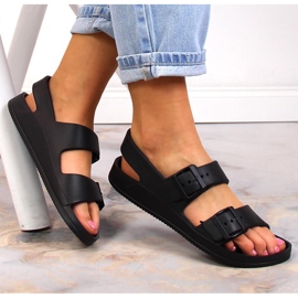 Sandali sportivi da donna in schiuma nera Big Star LL274745 nero