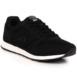 Scarpe sportive stringate nere American Club 136/23 nero