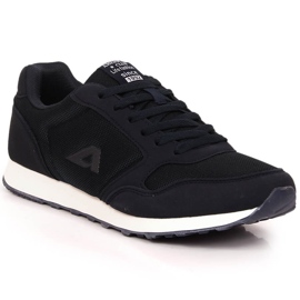 Scarpe sportive stringate American Club 136/23 blu navy