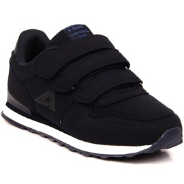 Scarpe sportive da bambino American Club 154/23 blu navy con velcro nero