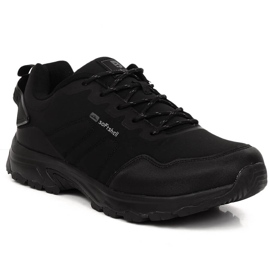 Scarpe sportive da trekking softshell nere da uomo McBraun 5340 nero