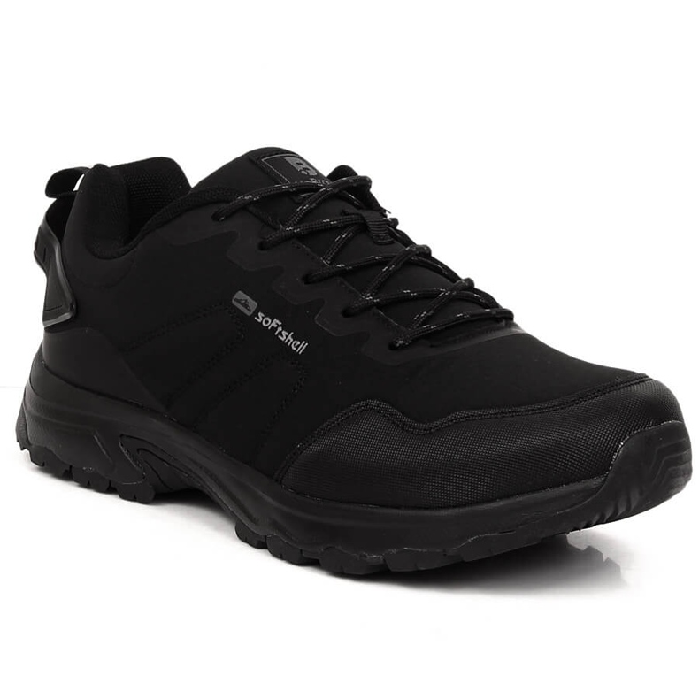 Scarpe sportive da trekking softshell nere da uomo McBraun 5340 nero