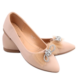 Ballerine con fiocco Maura Khaki beige
