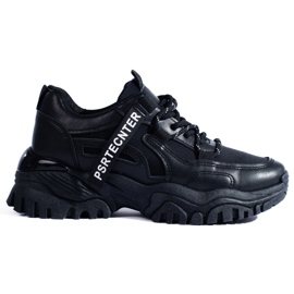 Seastar Sneakers Shelovet nere da donna con suola spessa nero