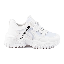 Seastar Sneakers bianche da donna Shelovet con suola spessa bianco