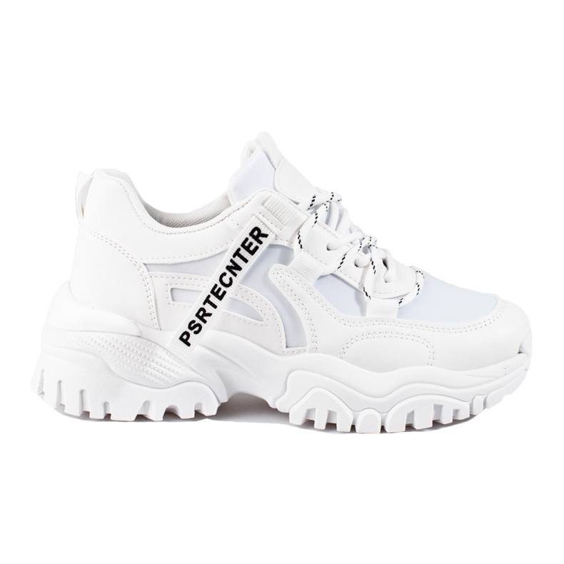 Seastar Sneakers bianche da donna Shelovet con suola spessa bianca