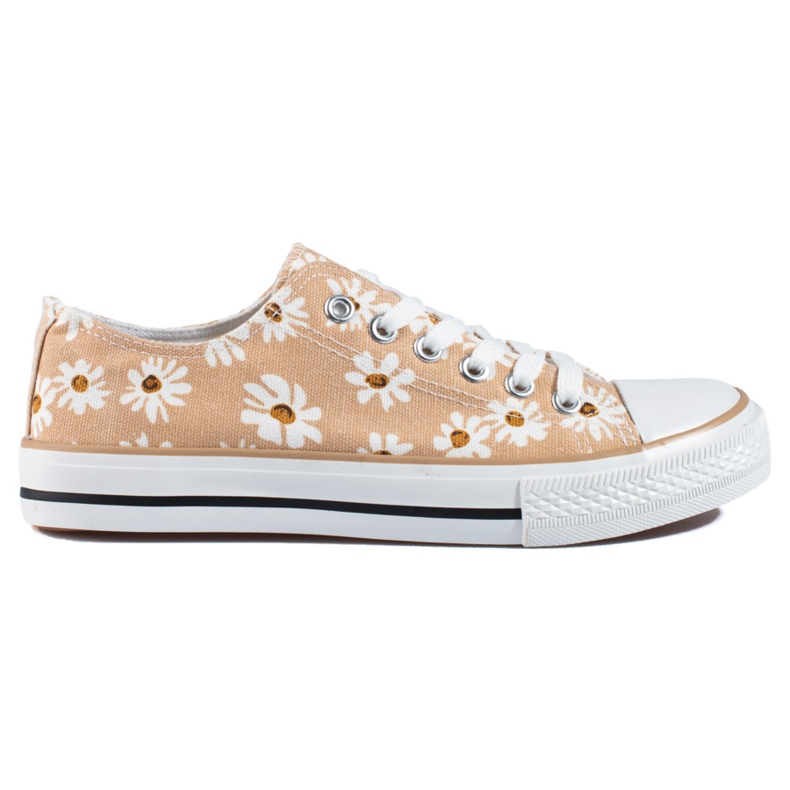 Sneakers donna Shelovet beige floreale