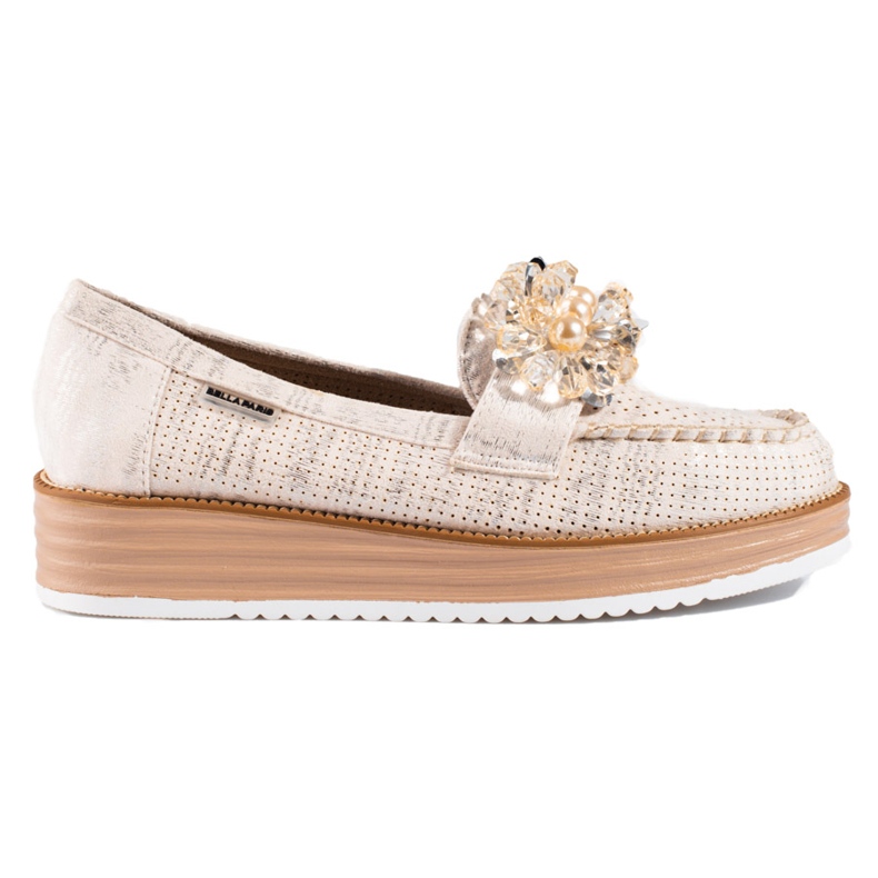 Scarpe da donna Shelovet beige con cristalli