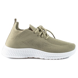 Shelovet scarpe sportive in tessuto verde