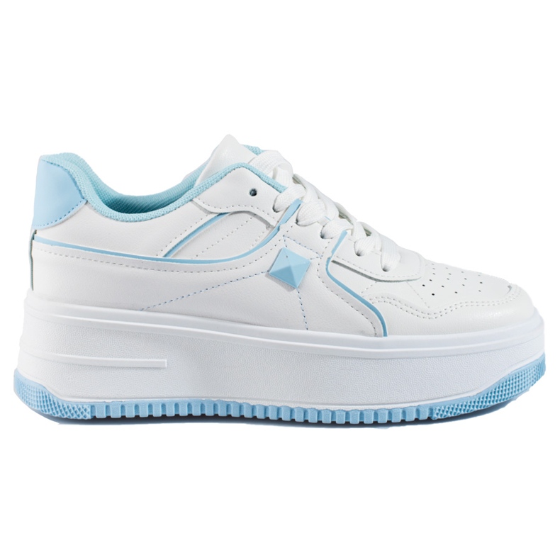 Scarpe sportive da donna Shelovet bianche e blu bianca