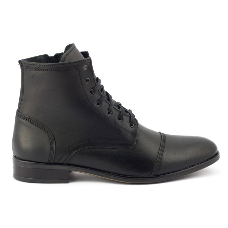 Olivier Stivaletti Chelsea in pelle da uomo 287D w black nero