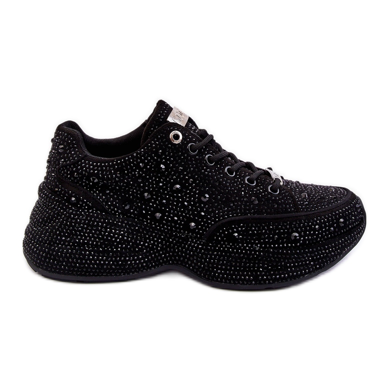 Scarpe da ginnastica con plateau da donna GOE JJ2N4058 Nere nero