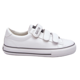 Scarpe da ginnastica classiche con velcro Big Star LL274A205 Bianche bianco
