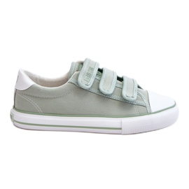Sneakers Classiche in Tessuto con Velcro Big Star LL274A202 Verde