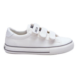 Sneakers classiche in tessuto con velcro Big Star LL274A203 Bianche bianco