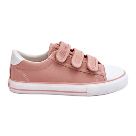 Sneakers Classiche in Tessuto con Velcro Big Star LL274A200 Rosa