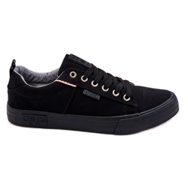 Sneakers basse da uomo in tessuto Big Star KK174002 nere nero