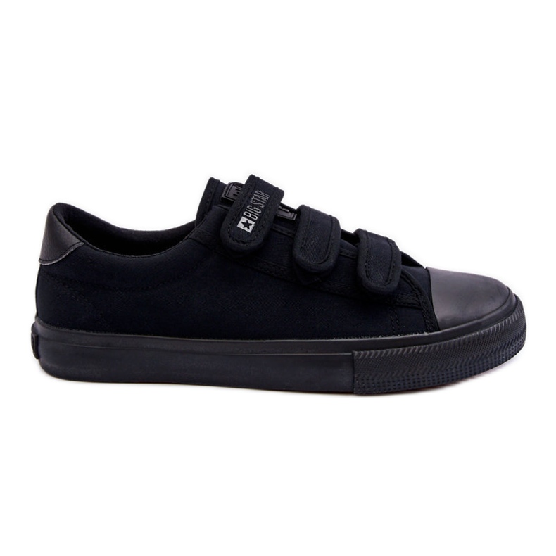 Sneakers Classiche Da Uomo In Tessuto Con Velcro Big Star LL174631 Nere nero