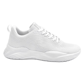 Sneakers da uomo Memory Foam Big Star LL174247 Bianche bianco