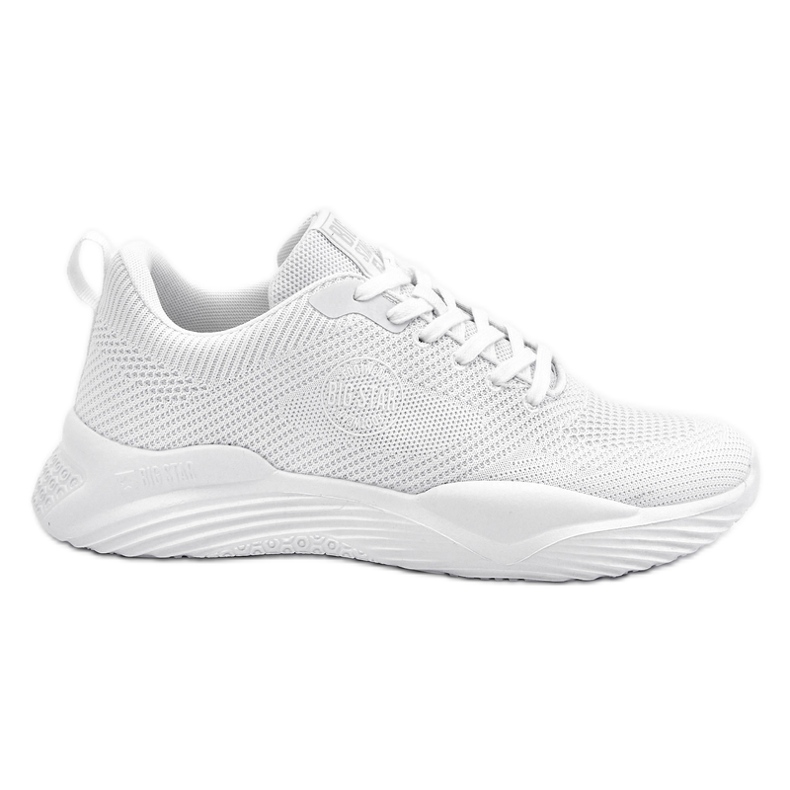Sneakers da uomo Memory Foam Big Star LL174247 Bianche bianca