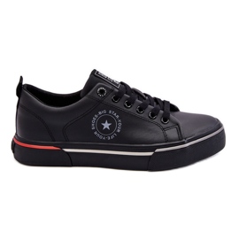 Sneakers in pelle da uomo Big Star LL174210 nere nero