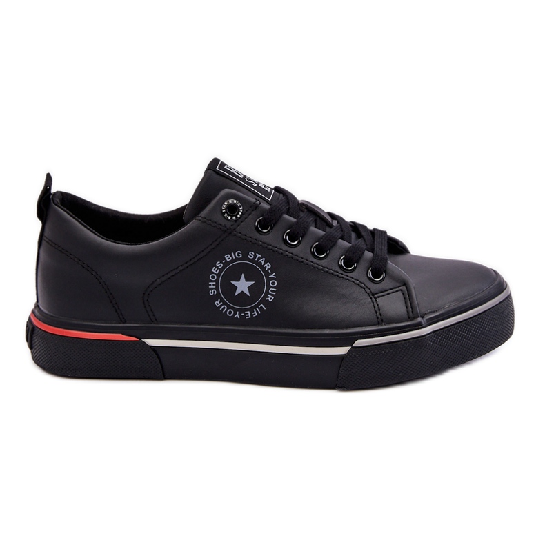 Sneakers in pelle da uomo Big Star LL174210 nere nero