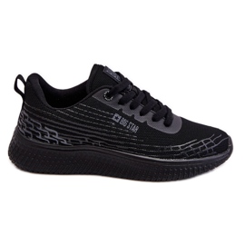 Scarpe sportive da donna in rete Memory Foam System Big Star LL274662 nere nero