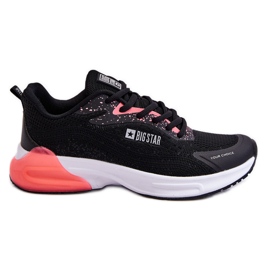 Sistema Memory Foam alla moda Scarpe sportive Big Star LL274318 Nere nero