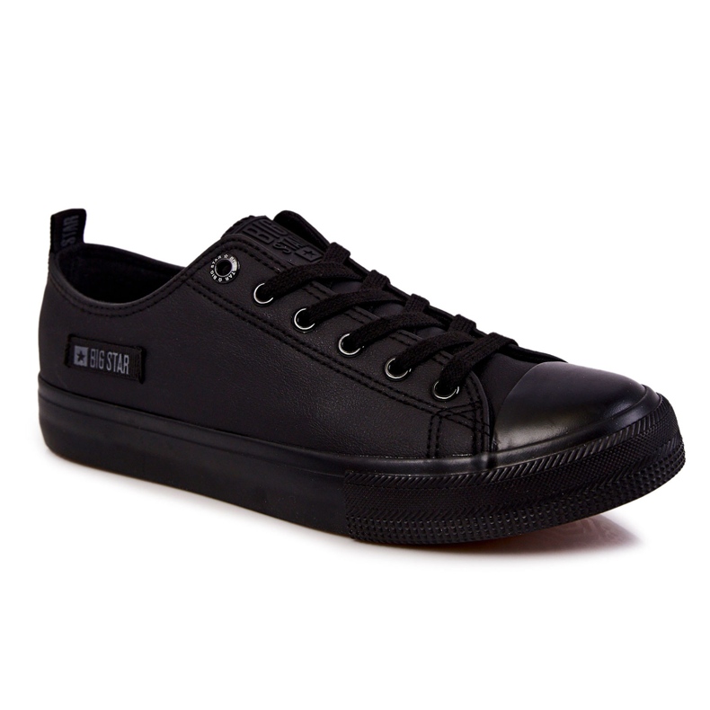 Sneakers Basse da Uomo in Pelle Big Star KK174009 Nere nero