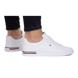 Sneaker Tommy Hilfiger Essential Stripes Donna FW0FW06954 Ybs bianco