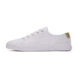Sneaker Tommy Hilfiger Vulc con lacci W FW0FW06957 Ybs bianca