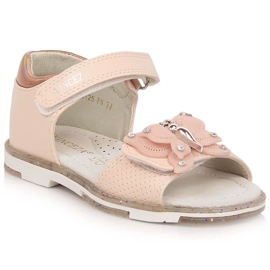 Vinceza 36125 sandali da bambina rosa con farfalla in velcro