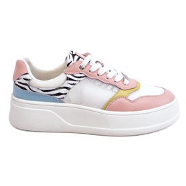 Scarpe sportive comode da donna GOE LL2N4053 Multicolor bianca